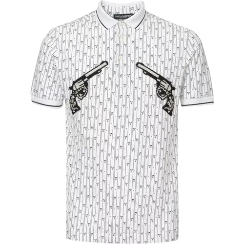 Cotton Polo Shirt , male, Sizes: S - Dolce & Gabbana - Modalova