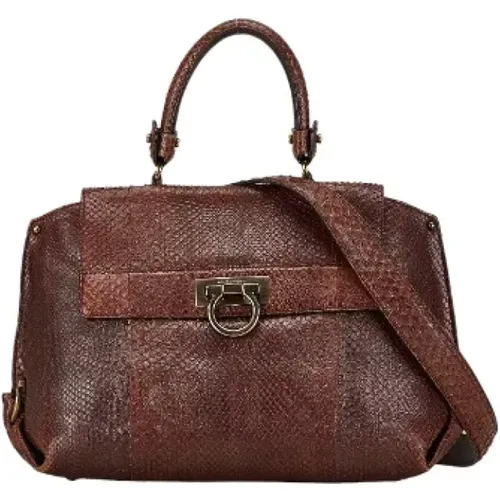 Pre-owned Leather handbags , female, Sizes: ONE SIZE - Salvatore Ferragamo Pre-owned - Modalova