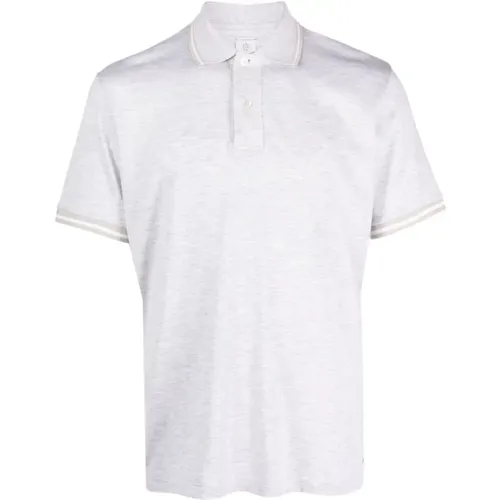 Casual Short Sleeve Polo Shirt Grey , male, Sizes: 2XL - Eleventy - Modalova