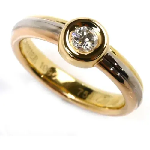 Pre-owned Jewellery, female, , Size: ONE SIZE Pre-owned White Gold rings - Cartier Vintage - Modalova