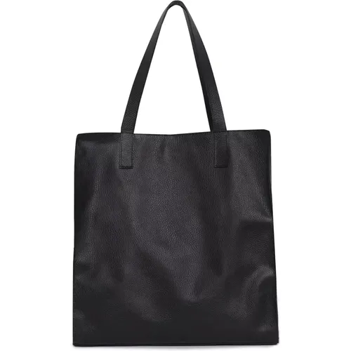 Leather Shopper Bag Linda , female, Sizes: ONE SIZE - Look made with love - Modalova