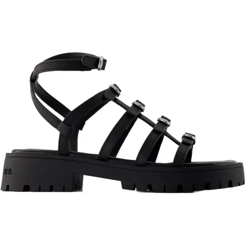 Flat Sandals, female, , Size: 6 US Leather Gladiator Sandals - Marc Jacobs - Modalova