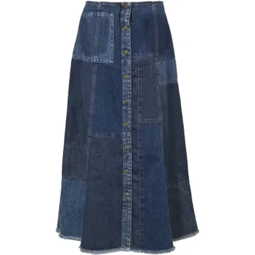 Pre-owned Skirts, female, , Size: S Pre-owned Denim bottoms - Alexander McQueen Pre-owned - Modalova