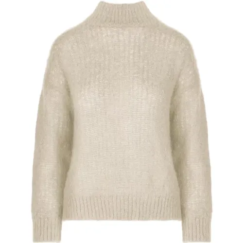 Turtlenecks, female, , Size: M Mohair Blend Knit Turtleneck - BomBoogie - Modalova