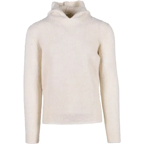 Hoodies, male, , Size: M Alpaca Wool Blend Knit Sweater - Filippo De Laurentiis - Modalova