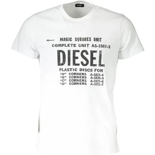 T-Shirts, male, , Size: XL Printed Crew Neck T-Shirt Men - Diesel - Modalova