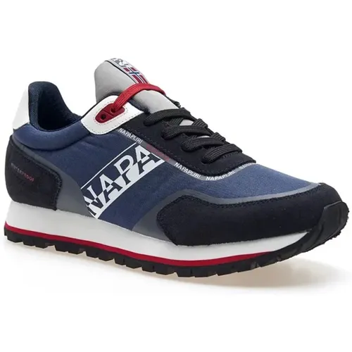 Sneakers, male, , Size: 11 US Leather Sneakers F2Lotus01/Ris - Napapijri - Modalova