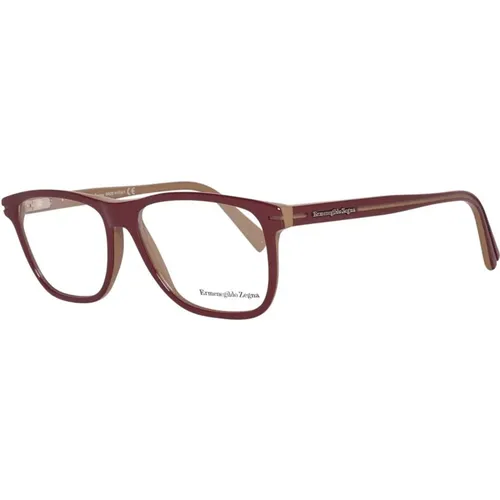 Glasses, male, , Size: ONE SIZE Rectangle Optical Frames Spring Hinge - Ermenegildo Zegna - Modalova