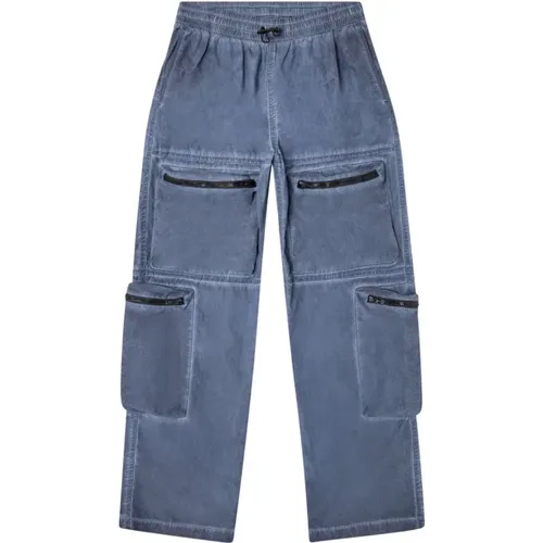 Wide Trousers, male, , Size: L Casual Trousers - Diesel - Modalova
