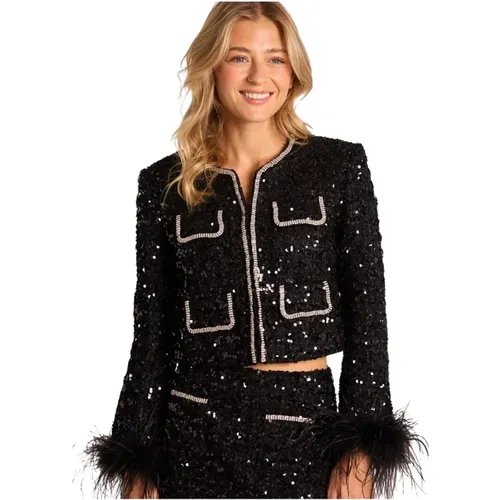 Sequined jacket , female, Sizes: S, L, M - Alma en Pena - Modalova