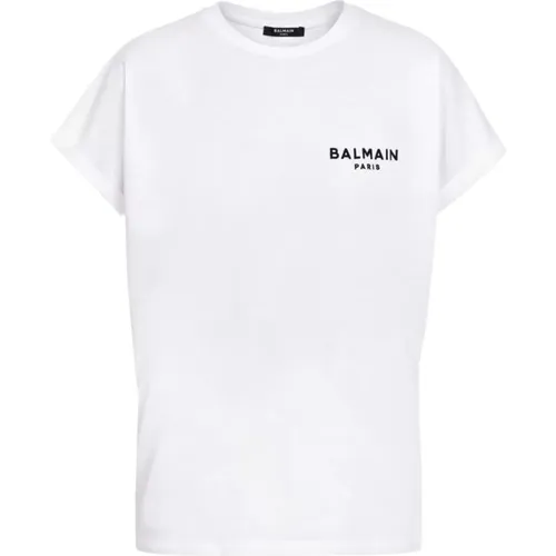 Logo T-Shirt , Damen, Größe: L - Balmain - Modalova
