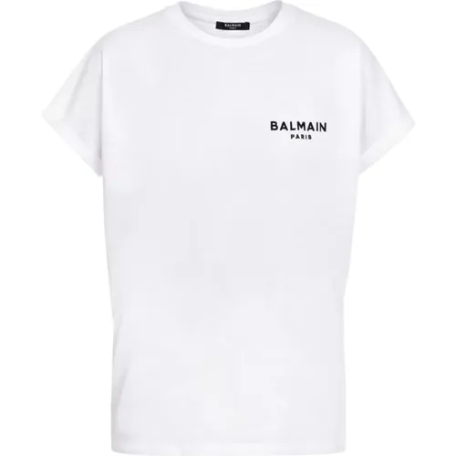 Logo T-shirt , female, Sizes: L, M - Balmain - Modalova