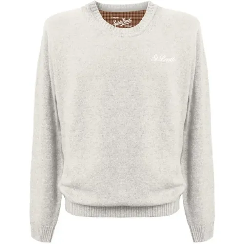 Weißer Pullover für Stilvolles Aussehen , Herren, Größe: XL - MC2 Saint Barth - Modalova