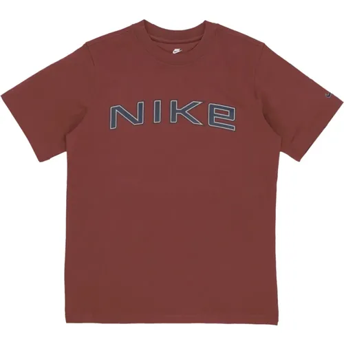 Rotes Phoenix Tee Sportbekleidung Crew T-shirt , Damen, Größe: S - Nike - Modalova