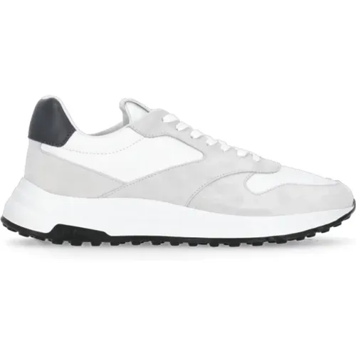 Leather Sneakers Round Toe , male, Sizes: 6 UK, 9 1/2 UK, 8 1/2 UK, 7 UK, 9 UK, 8 UK, 7 1/2 UK, 6 1/2 UK - Hogan - Modalova