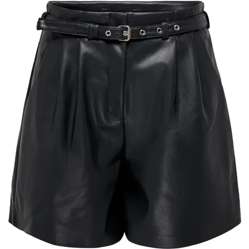 Faux Leather Shorts , Damen, Größe: XS - Only - Modalova