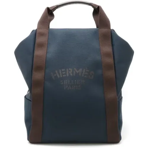 Pre-owned Backpacks, male, , Size: ONE SIZE Pre-owned Canvas backpacks - Hermès Vintage - Modalova