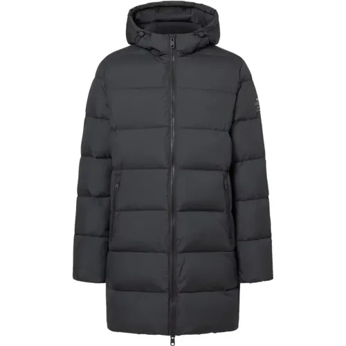 Parkas, male, , Size: XL Short Vintage Anthracite Down Jacket - Ecoalf - Modalova