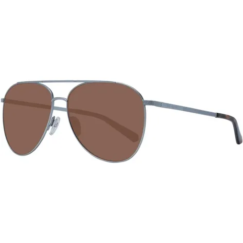 Sunglasses, male, , Size: ONE SIZE Aviator Sunglasses with Brown Lenses - Ted Baker - Modalova