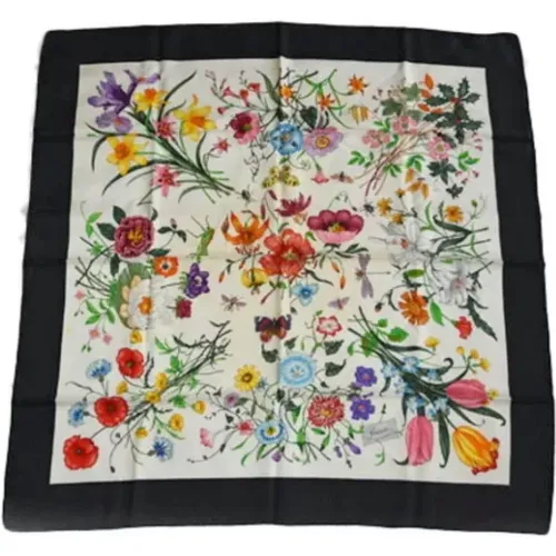 Pre-owned Scarves, female, , Size: ONE SIZE Pre-owned Silk scarves - Gucci Vintage - Modalova