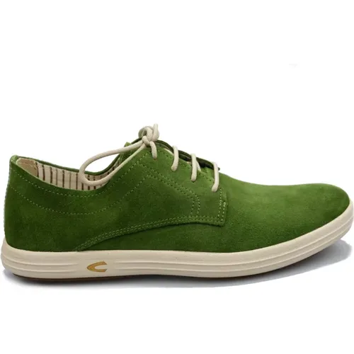 Grüner Wildleder Pier Herren Sneaker , Herren, Größe: 40 EU - camel active - Modalova