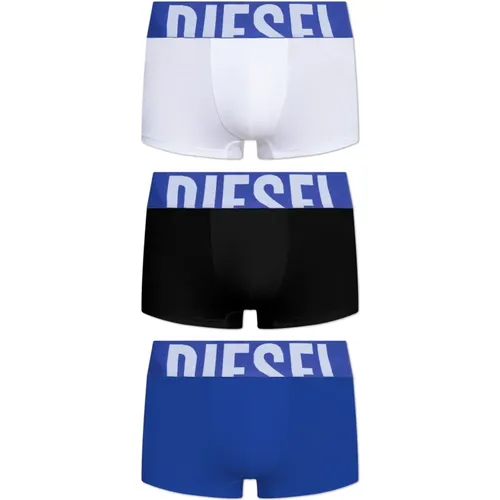 Bottoms, male, , Size: 2XL Three-pack of boxers with logo - Diesel - Modalova