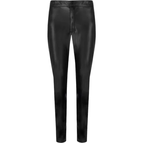 Leather Trousers, female, , Size: M Stylish Pants - Twinset - Modalova