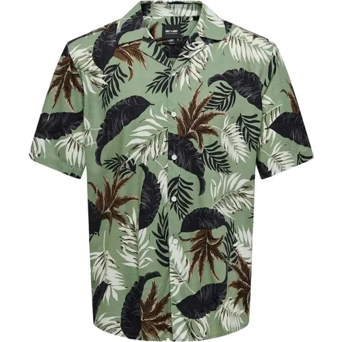 Wayne Life Shirt , Herren, Größe: M - Only & Sons - Modalova