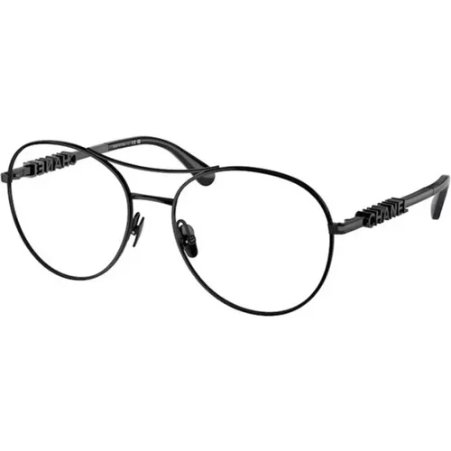 Schwarze Rahmenbrille , unisex, Größe: 55 MM - Chanel - Modalova
