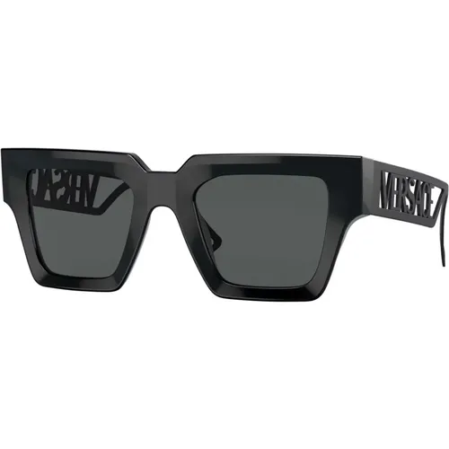 Grey Sunglasses , female, Sizes: 50 MM - Versace - Modalova