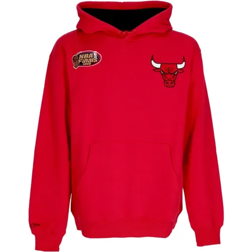 Hoodies, male, , Size: M Chicago Bulls Vintage Logo Hoodie - Mitchell & Ness - Modalova