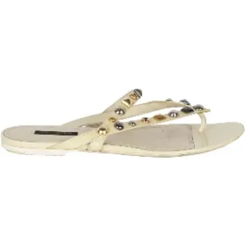 Pre-owned Leather sandals , female, Sizes: 7 UK - Louis Vuitton Vintage - Modalova