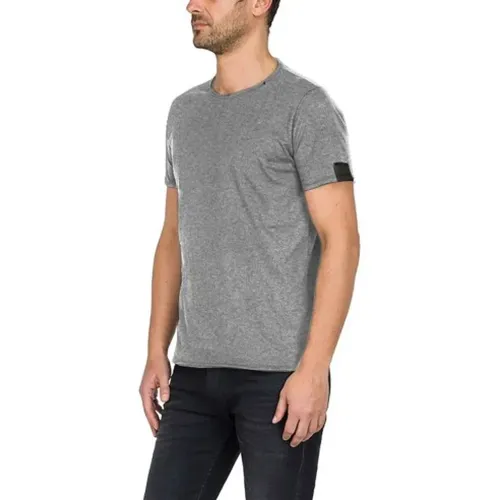 Herren Baumwoll T-Shirt , Herren, Größe: XL - Replay - Modalova