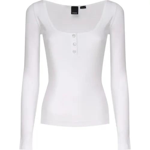 Cotton Blend Sweater , female, Sizes: S, L, XS, M - pinko - Modalova