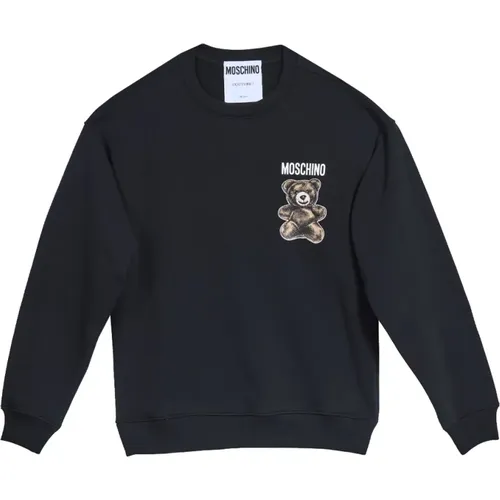 Sweatshirts, male, , Size: S Teddy Adrian Sweatshirt - Moschino - Modalova