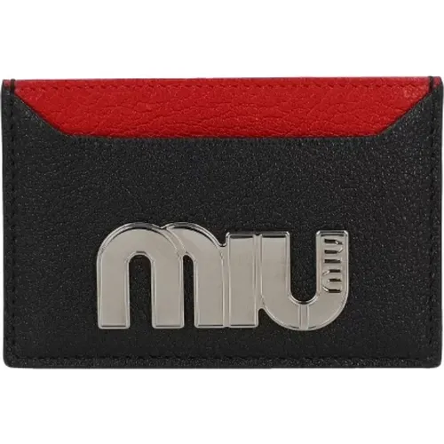 Pre-owned Wallets, female, , Size: ONE SIZE Pre-owned Leather wallets - Miu Miu Pre-owned - Modalova