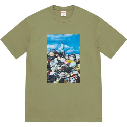 Limitierte Auflage Trash Tee Light Olive , Herren, Größe: L - Supreme - Modalova