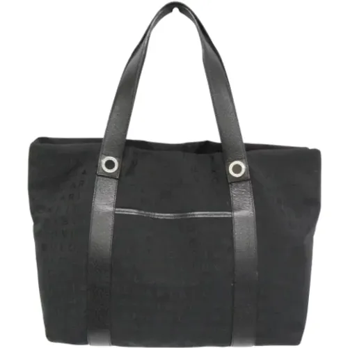 Pre-owned Tote Bags, female, , Size: ONE SIZE Pre-owned Canvas shoulder-bags - Bvlgari Vintage - Modalova