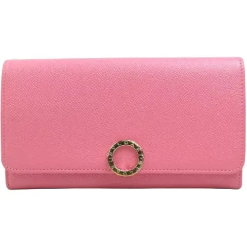 Pre-owned Wallets, female, , Size: ONE SIZE Pre-owned Leather wallets - Bvlgari Vintage - Modalova