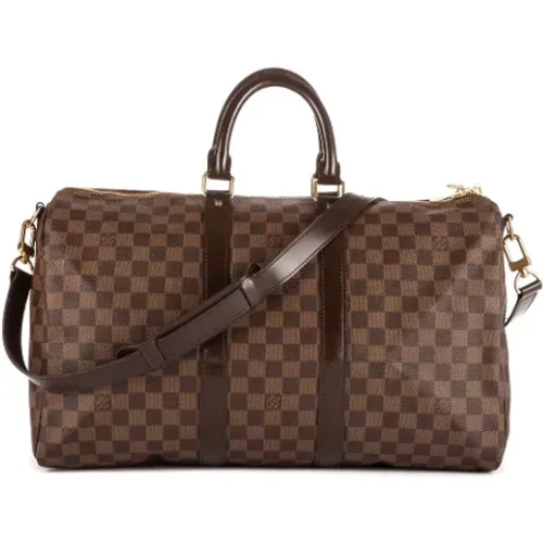 Pre-owned Weekend Bags, female, , Size: ONE SIZE Pre-owned Canvas travel-bags - Louis Vuitton Vintage - Modalova