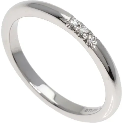 Pre-owned Jewellery, female, , Size: ONE SIZE Pre-owned Platinum rings - Tiffany & Co. Pre-owned - Modalova