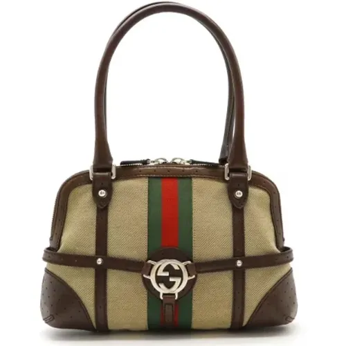 Pre-owned Handbags, female, , Size: ONE SIZE Pre-owned Canvas handbags - Gucci Vintage - Modalova