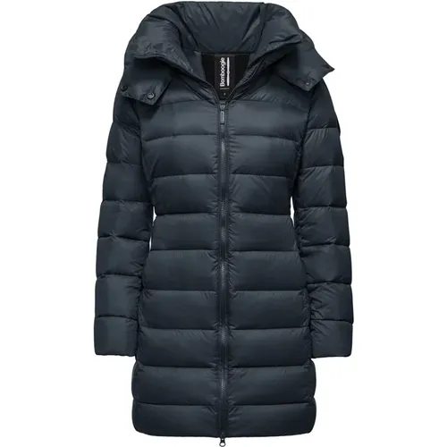 Nylon Down Jacket with Detachable Hood , female, Sizes: S, 2XL, M, XL - BomBoogie - Modalova