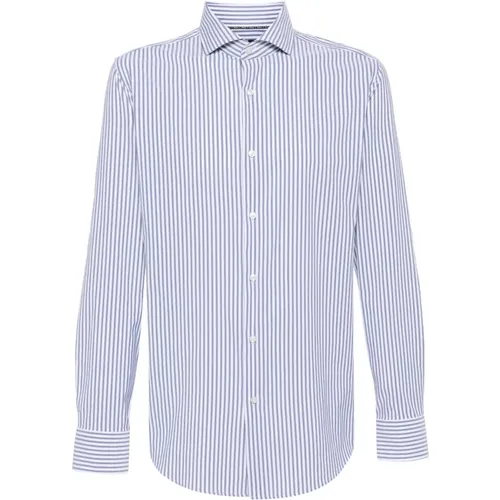 P-Hank stretch striped shirt , male, Sizes: 3XL - Hugo Boss - Modalova