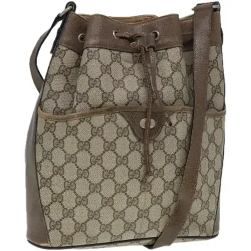 Pre-owned Bucket Bags, female, , Size: ONE SIZE Pre-owned Leather gucci-bags - Gucci Vintage - Modalova