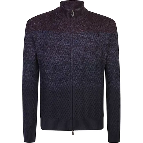 Stylischer Sweatshirt Blu/mattone Aw24 - Corneliani - Modalova