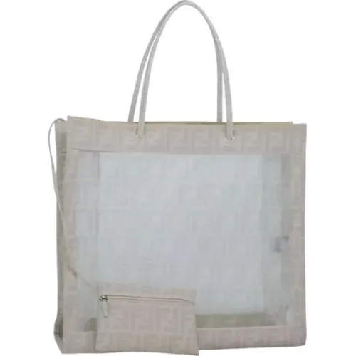 Pre-owned Tote Bags, female, , Size: ONE SIZE Pre-owned Canvas handbags - Fendi Vintage - Modalova