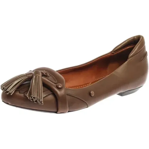 Pre-owned Flats, female, , Size: 7 1/2 US Pre-owned Leather flats - Givenchy Pre-owned - Modalova