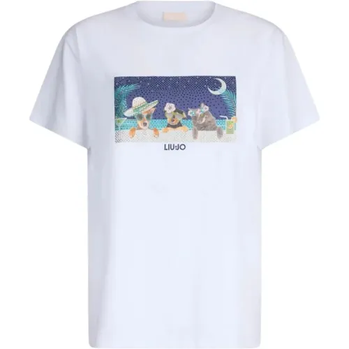 T-Shirts, female, , Size: M Short Sleeve Fashion T-Shirt - Liu Jo - Modalova