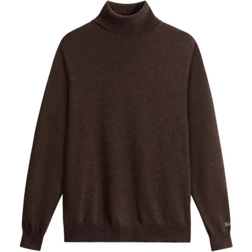 Turtlenecks, male, , Size: M Sweater Classic Style Aw25 - Woolrich - Modalova
